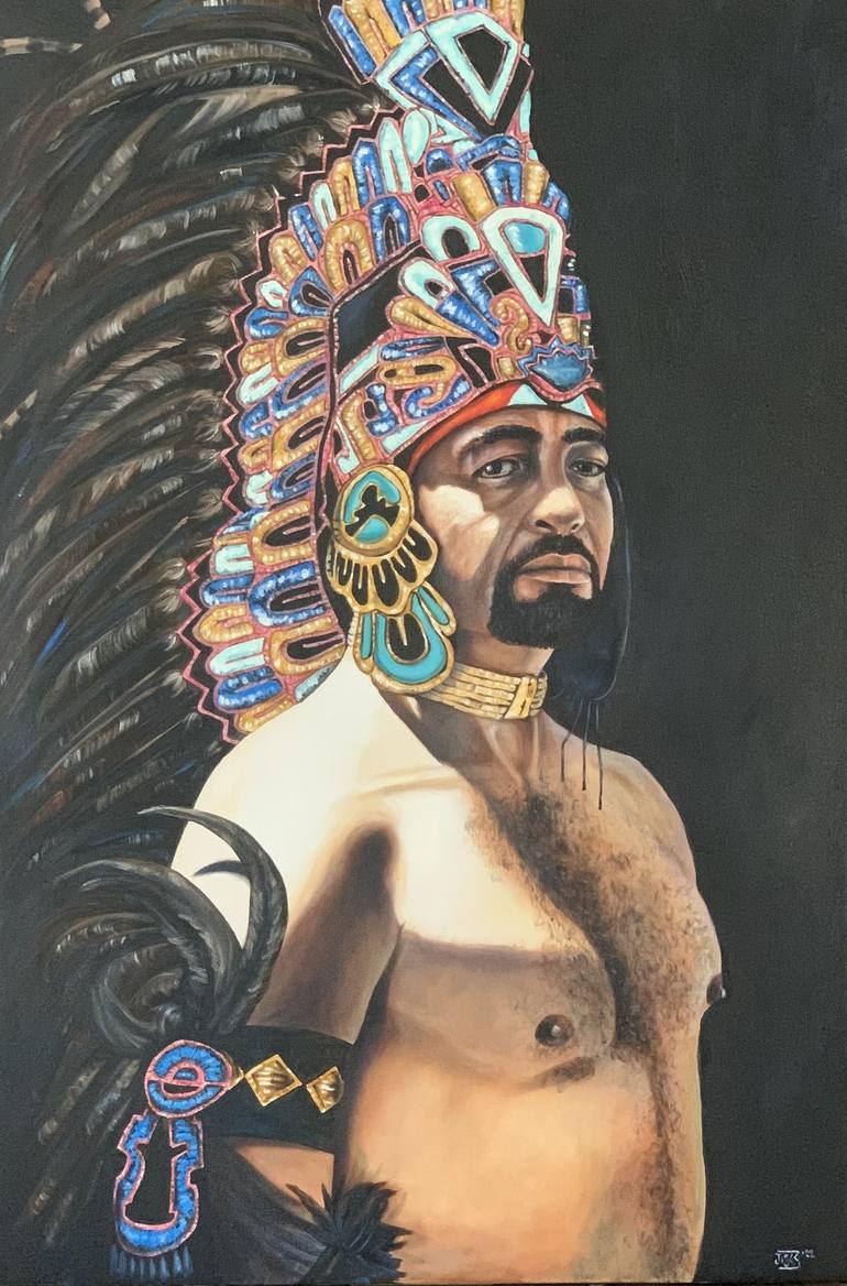 Orgullo de Aztlan Painting by Jaime Kafati | Saatchi Art