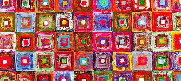 Original Abstract Men Painting by Scigarda TheBrandOfArt