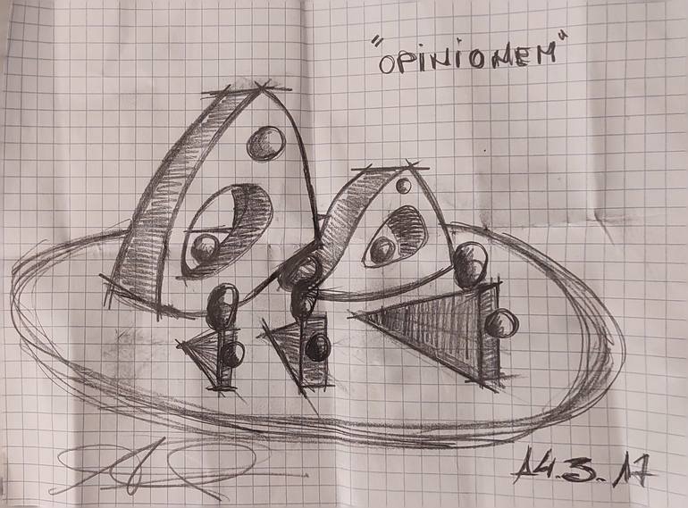 Original Abstract People Sculpture by Scigarda Thebrandofart