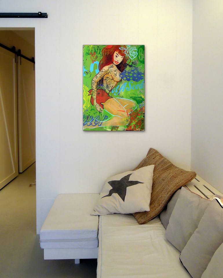 Original Figurative Erotic Painting by Ruben Olislagers