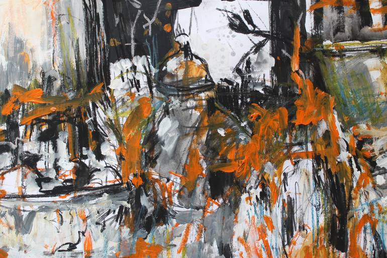 Original Abstract Still Life Painting by Cristian Porumb