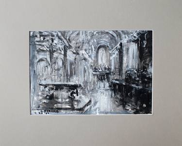Original Baroque Architecture Paintings by Cristian Porumb
