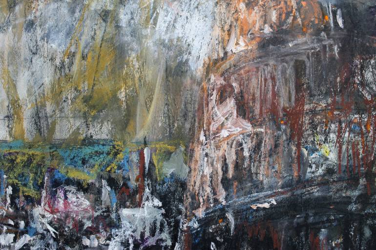 Original Baroque Architecture Painting by Cristian Porumb