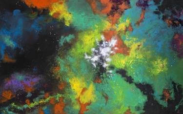 Original Abstract Expressionism Outer Space Paintings by Aishling Hennessy