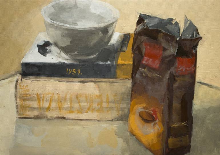 Coffee Packaging Painting by Mirela Blazevic 
