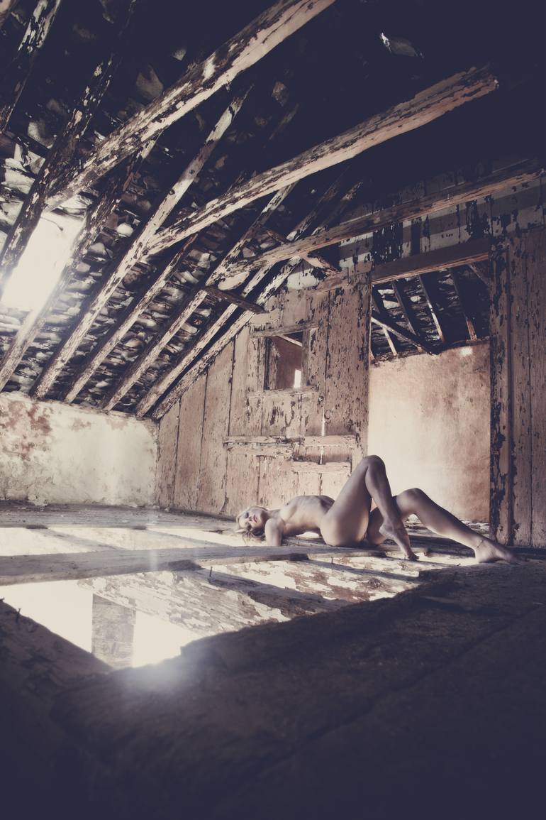 Nude woman in old house#2 [Limited Edition 1/10] Photography by Ivan Grlic  | Saatchi Art