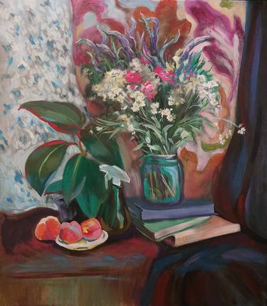 Original Expressionism Still Life Painting by Anna Mishchenko