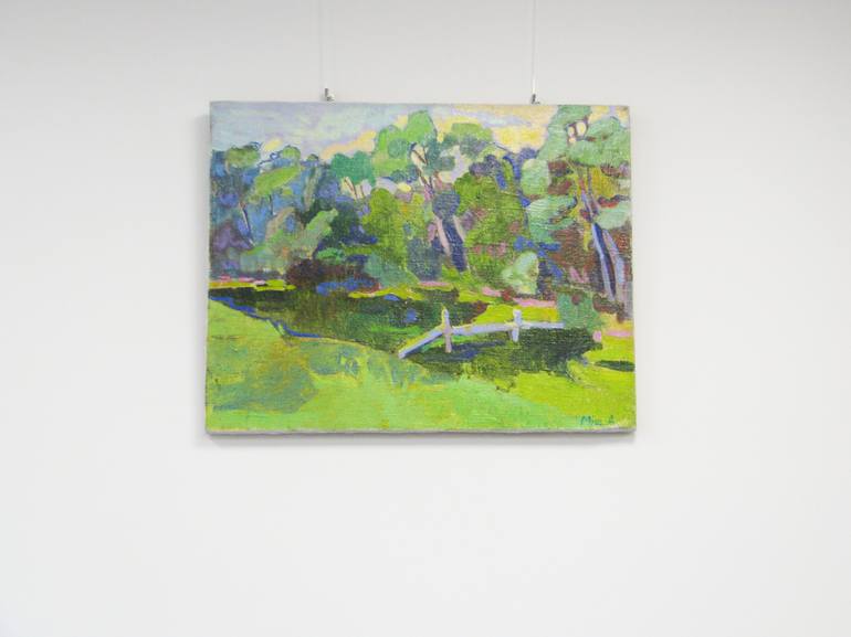 Original Expressionism Landscape Painting by Anna Mishchenko