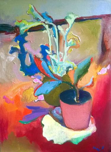 Original Expressionism Still Life Painting by Anna Mishchenko