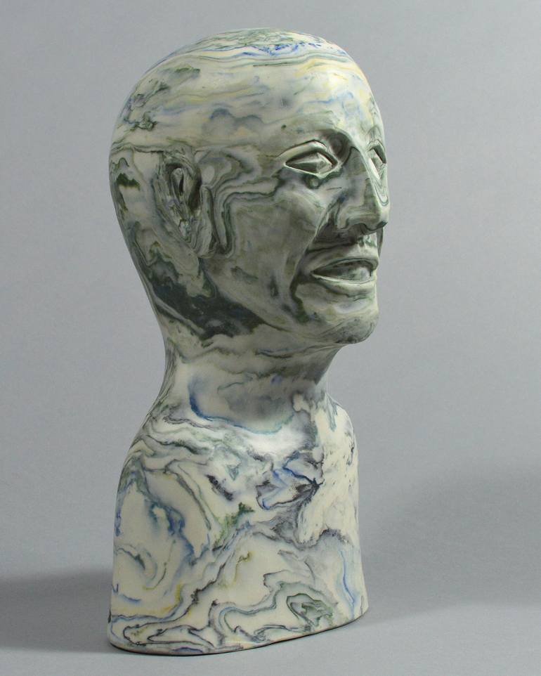 Original Fine Art Portrait Sculpture by Mike Keene