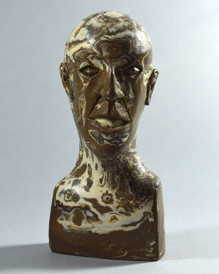 Original Figurative Portrait Sculpture by Mike Keene