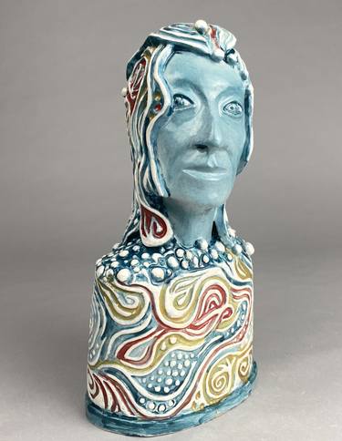 Original Figurative Portrait Sculpture by Mike Keene