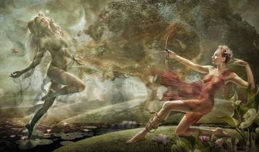Original Classical mythology Mixed Media by Jeff Wack