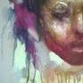 This painting is from a series of abstract paintings of figures in isolation, relying on expression, mannerism, color ant texture to evoke presence.