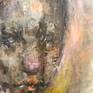 Abstract portrait on canvas. Inspired by Abstract Expressionism and Mannerism.