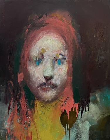 Original Abstract Expressionism Portrait Paintings by Jeffry Dean Hinton