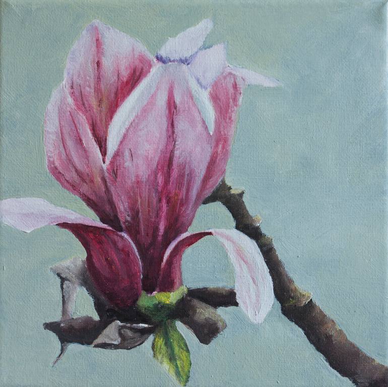 Magnolie Painting by Charlotte von Art | Elm Saatchi