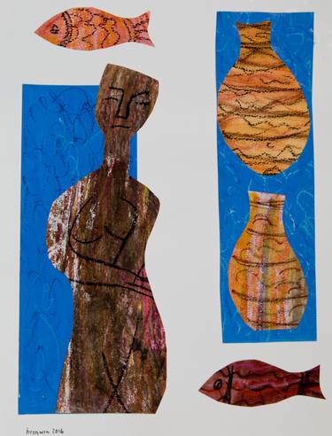 Print of Figurative Body Collage by Bronwen Griffiths