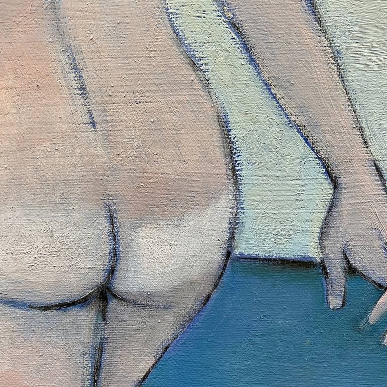 Original Impressionism Nude Painting by Nigel Sharman