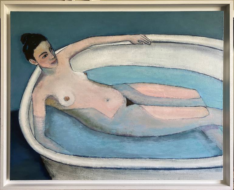 Original Impressionism Nude Painting by Nigel Sharman