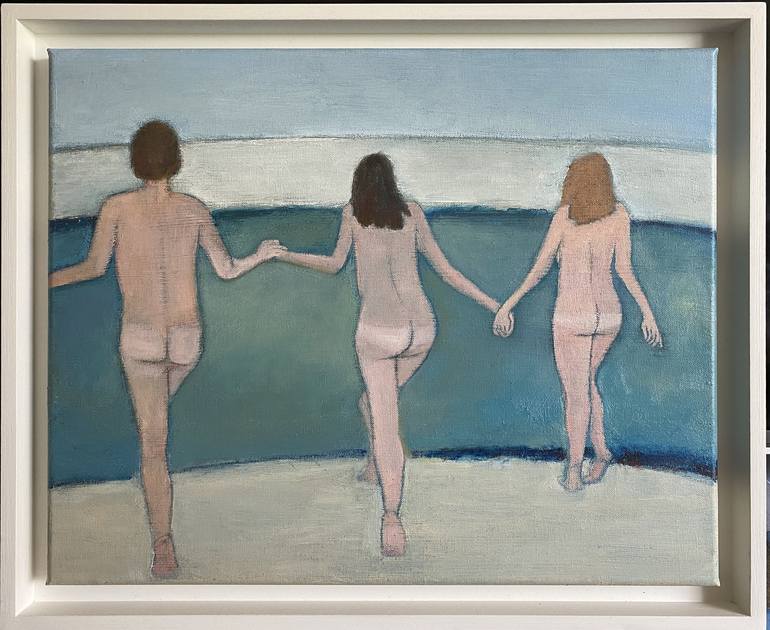 Original Impressionism Nude Painting by Nigel Sharman