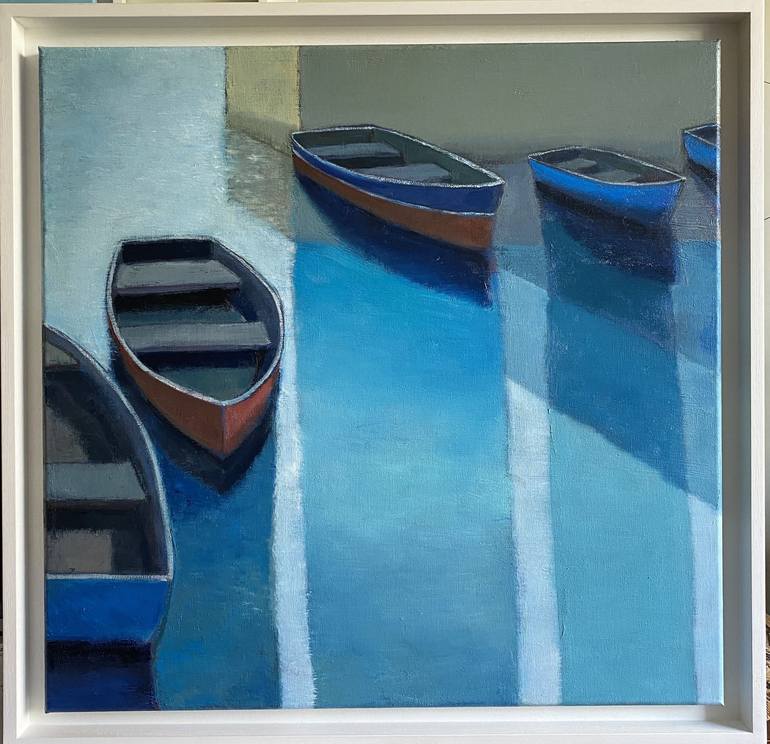 Original Modernism Seascape Painting by Nigel Sharman