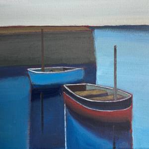 Two Moored Boats study