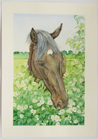 Original Horse Paintings by J A L art
