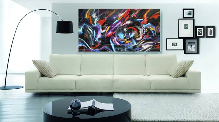 Original Abstract Interiors Painting by Liezl le Roux