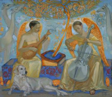 Original Fine Art Music Paintings by Miroslava Perevalska