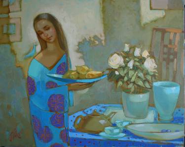 Print of Kitchen Paintings by Miroslava Perevalska