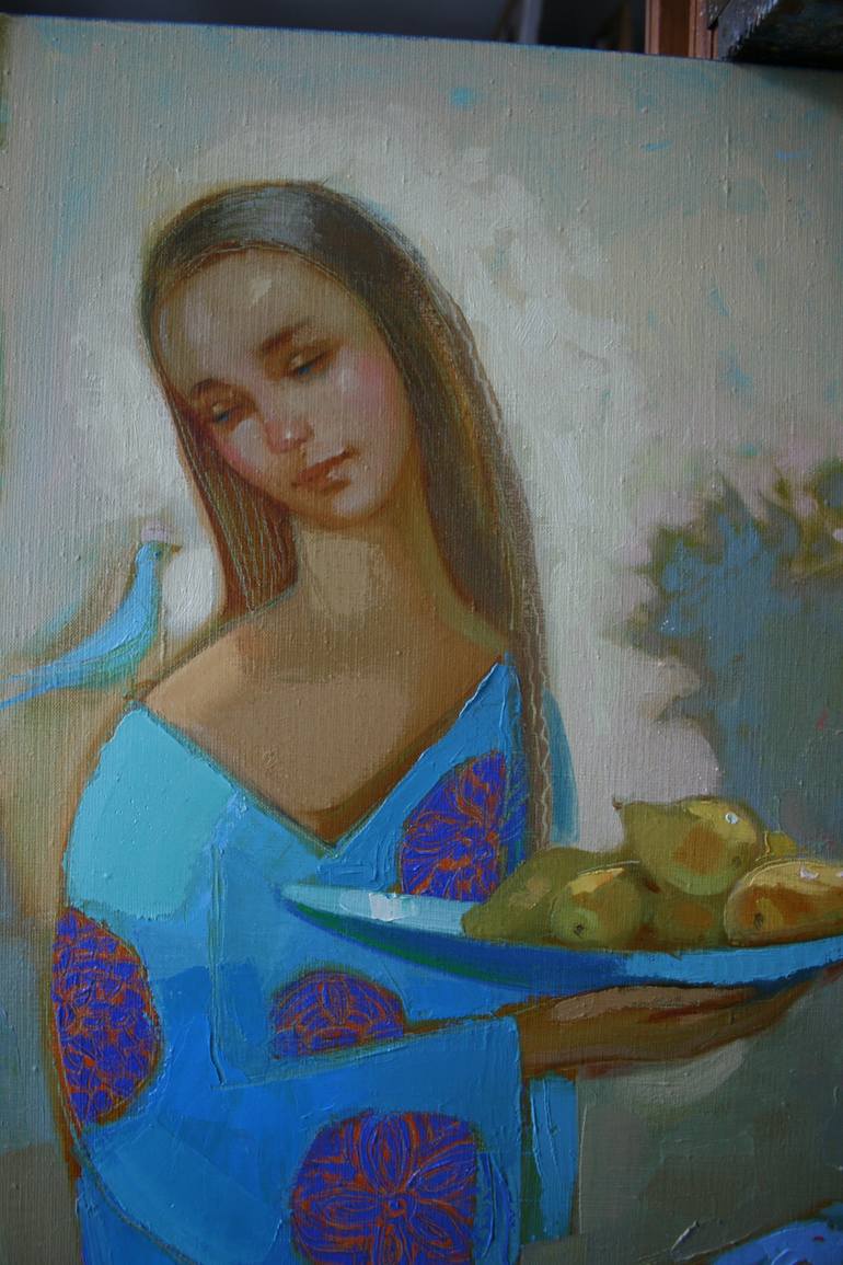 Original Figurative Kitchen Painting by Miroslava Perevalska