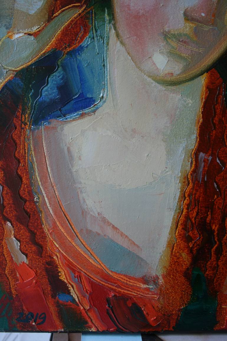 Original Fine Art Women Painting by Miroslava Perevalska