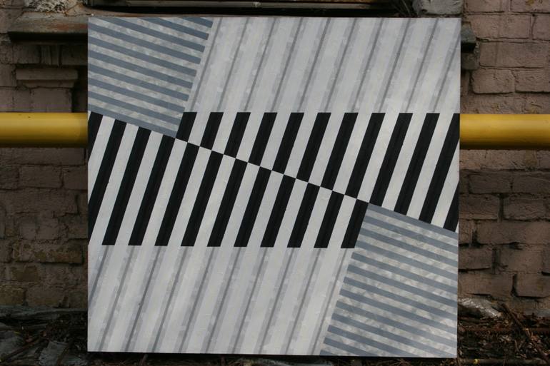 Original Abstract Geometric Painting by Yuri Pshenichny