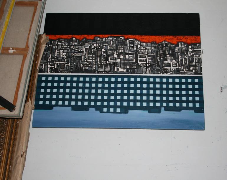 Original Abstract Landscape Painting by Yuri Pshenichny