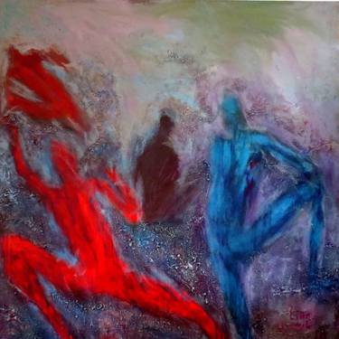 Original Abstract Expressionism People Paintings by Lina Faroussi