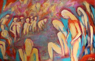 Original Abstract People Paintings by Lina Faroussi
