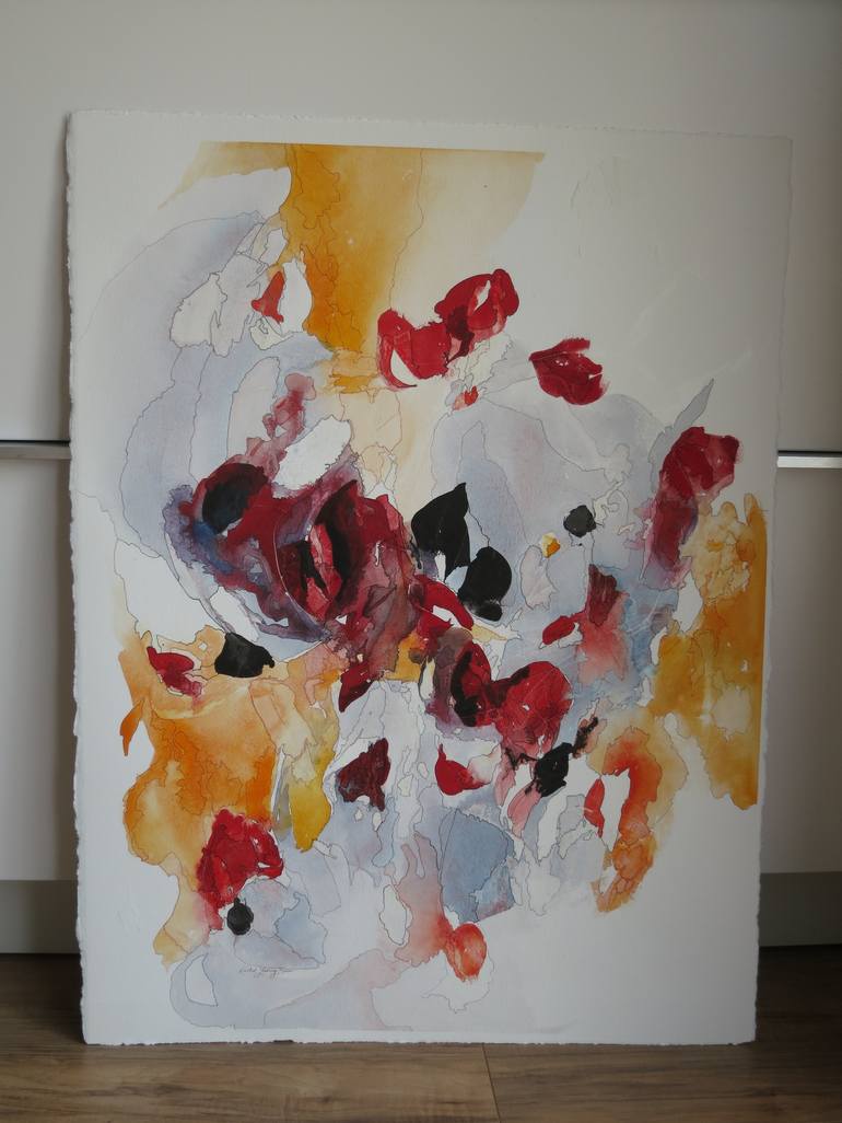 Original Abstract Expressionism Abstract Painting by Rachel Leising Soo