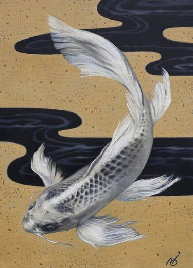 Print of Figurative Fish Paintings by Yuko Montgomery