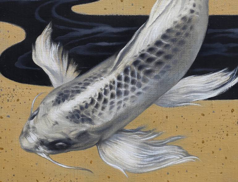 Original Fish Painting by Yuko Montgomery