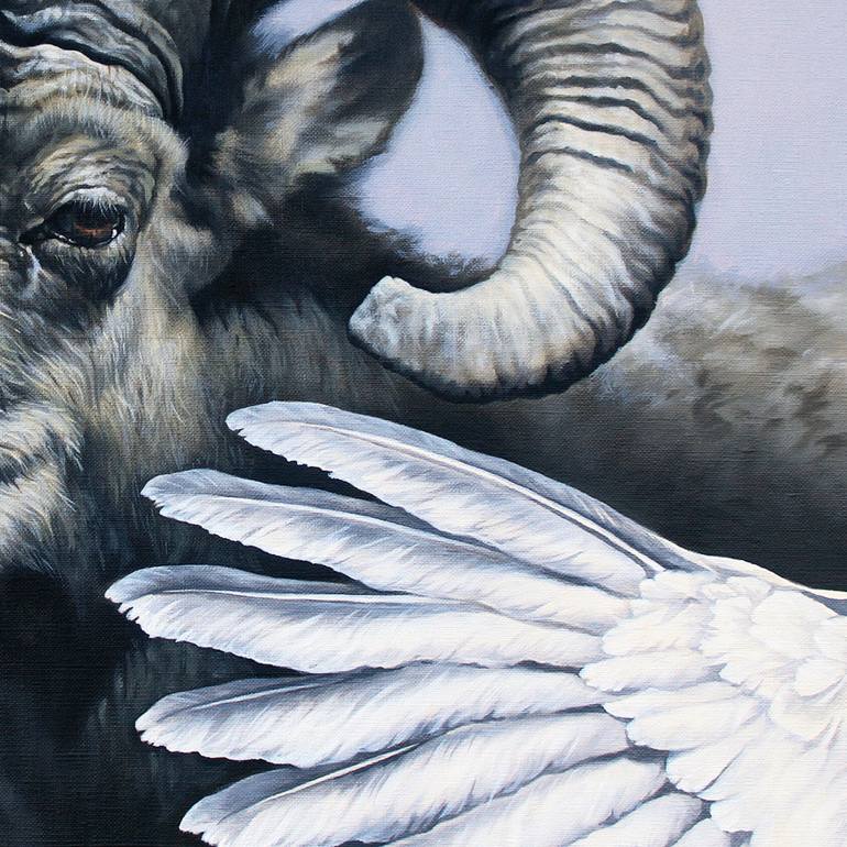 Original Figurative Animal Painting by Yuko Montgomery