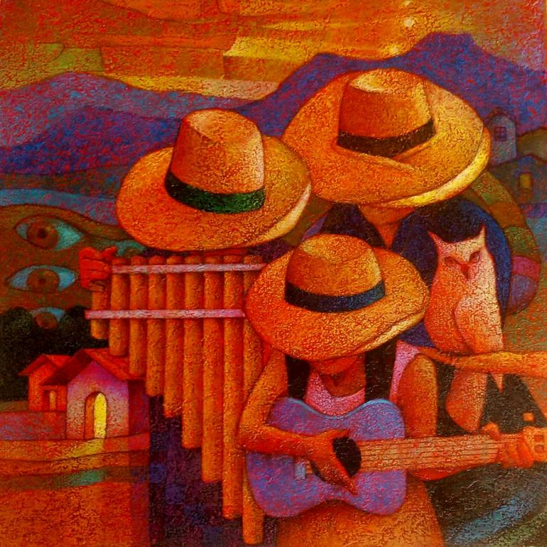 Saying goodbye to the afternoon Painting by Russbelt Guerra Carranza ...