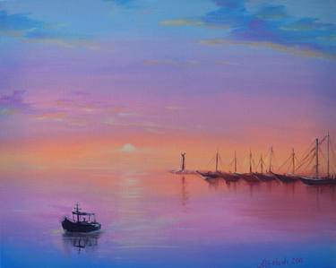 Original Realism Seascape Paintings by Nataly Marahovskaya-Belash