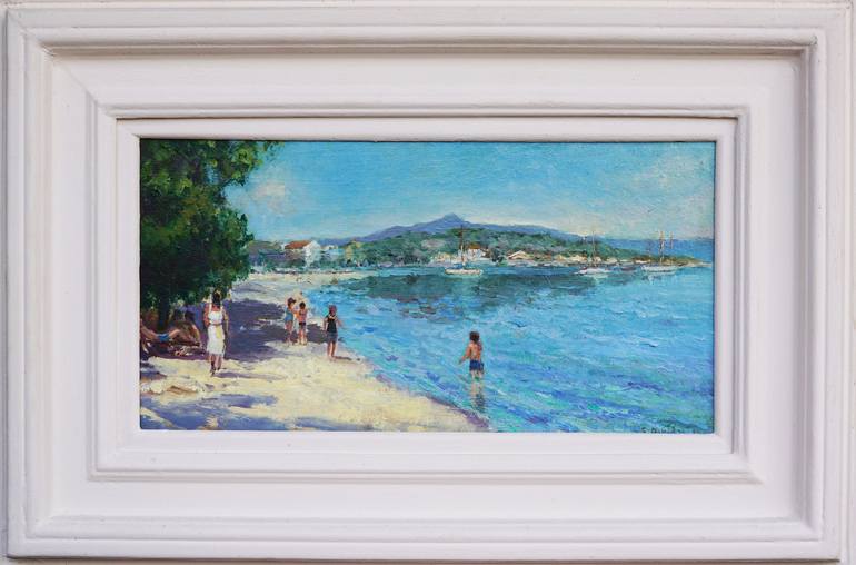 Original Fine Art Beach Painting by Terence Eldridge