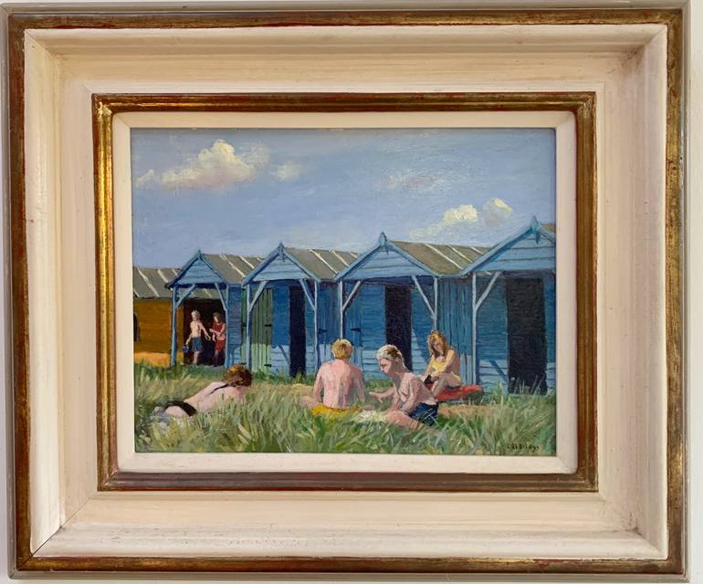 Original Documentary Beach Painting by Terence Eldridge