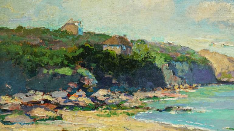 Original Documentary Beach Painting by Terence Eldridge