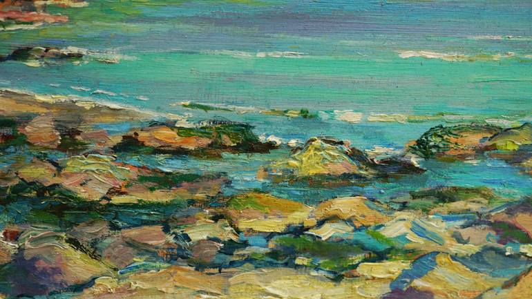 Original Documentary Beach Painting by Terence Eldridge