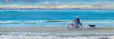 Original Figurative Beach Painting by Terence Eldridge