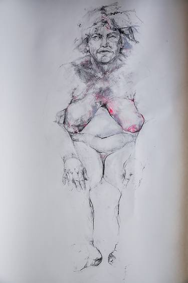 Original Figurative Body Drawings by Ana Iancu