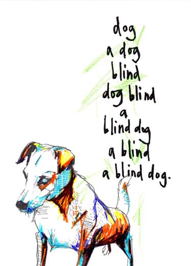 Blind Dog from 'I love felt-tip pens' series thumb